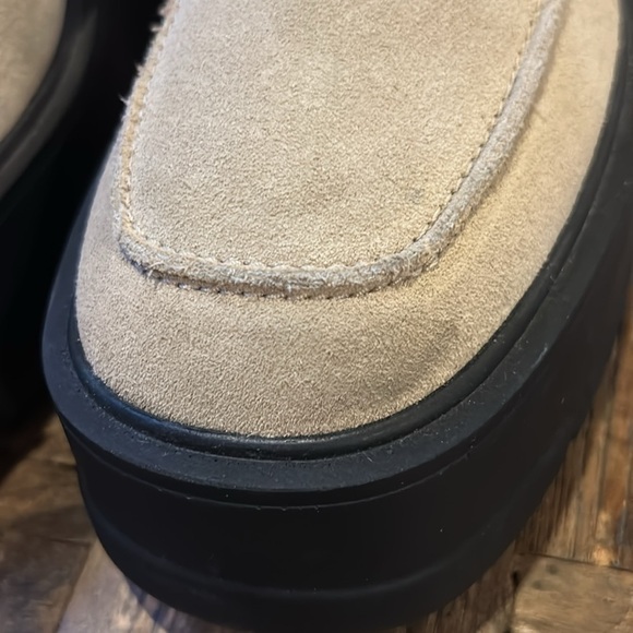 Free People Nico Platform Loafer Tan Suede Size 40 - Picture 12 of 16